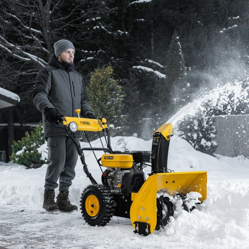 Гибридная снегоуборочная машина с функц. подметания SWB-600, 212 сс, руч. старт, 2 насадки Denzel по ценам производителя в Уфе с доставкой по всей России