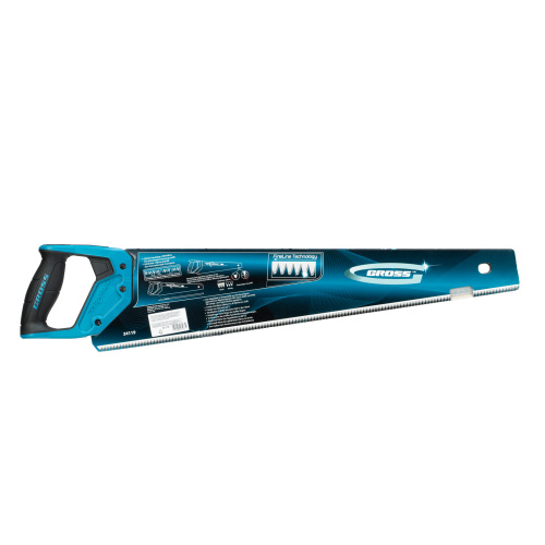 Ножовка по дереву "Piranha", 550 мм, сегментное строение рабочей кромки, 7-8 TPI, зуб-3D, двухкомпонентная рукоятка Gross по ценам производителя в Уфе с доставкой по всей России