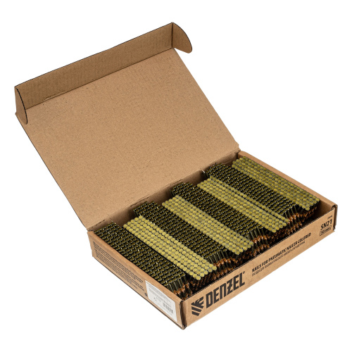 Гвозди для пнев. нейлера (крашен.) длина - 50 мм, диам. - 2,9 мм, 2000 шт. Denzel по ценам производителя в Уфе с доставкой по всей России