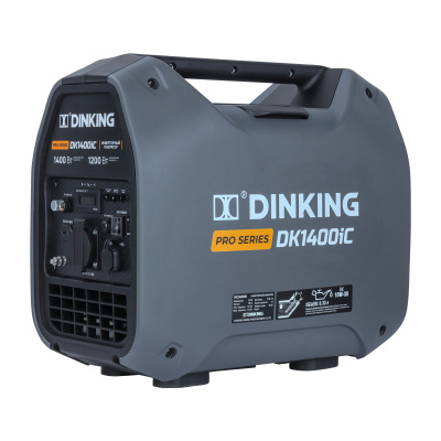 Генератор бензиновый инверторный Dinking DK1400iC (1,4 кВт, 230В/50 Гц, DK 145F/P-1, бак 2.5л) по ценам производителя в Уфе с доставкой по всей России