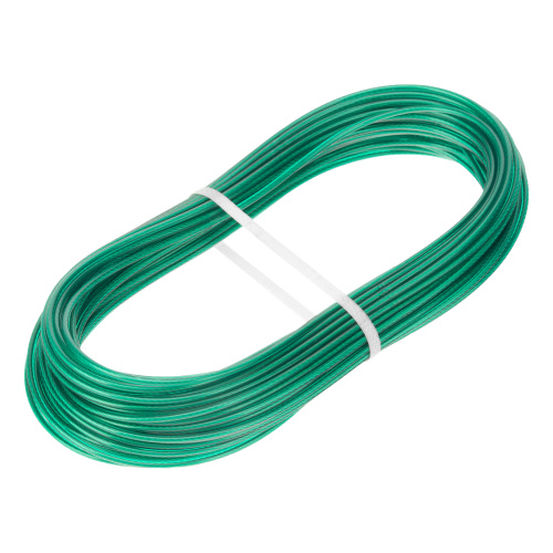 Трос металлополимерный зеленый ПР-2.5, толщина 2.5 мм, моток 20 метров Сибртех по ценам производителя в Уфе с доставкой по всей России