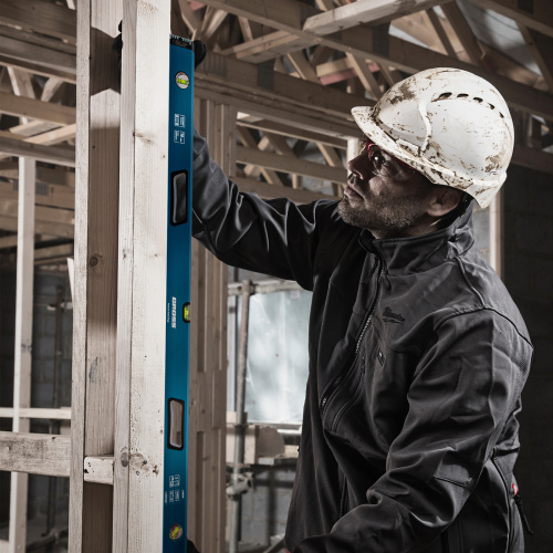 Уровень алюминиевый, 1200 мм, усиленный с ударопрочными заглушками, рукоятки, 3 глазка Gross по ценам производителя в Уфе с доставкой по всей России