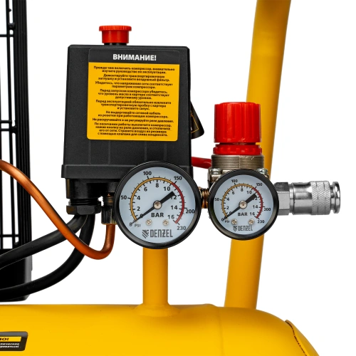 Компрессор воздушный BCI2300/100, ременный привод, 2.3 кВт, 100 литров, 400 л/мин Denzel по ценам производителя в Уфе с доставкой по всей России