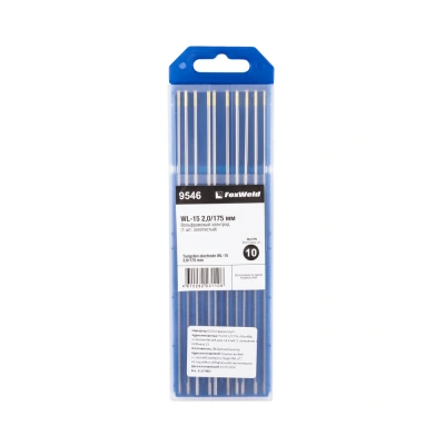 Вольфрамовый электрод WL-15 2,0мм / 175мм (1шт. золотистый) FoxWeld по ценам производителя в Уфе с доставкой по всей России