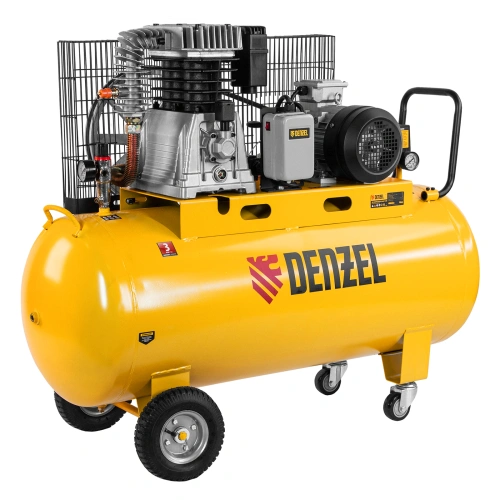 Компрессор воздушный, ременный привод BCI4000-T/200, 4.0 кВт, 200 литров, 690 л/мин Denzel по ценам производителя в Уфе с доставкой по всей России