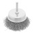 Щетка для дрели, 75 мм, "чашка" со шпилькой, витая проволока Сибртех по ценам производителя в Уфе с доставкой по всей России