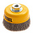Щетка для УШМ, 100 мм, "Чашка", витая нержавеющая проволока 0.3 мм, М14 Denzel по ценам производителя в Уфе с доставкой по всей России