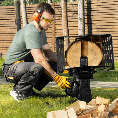 Дровокол электрический ELS7T-52, 2300 Вт, сила раскола 7т, макс. размеры полена D250 x 520 мм Denzel по ценам производителя в Уфе с доставкой по всей России