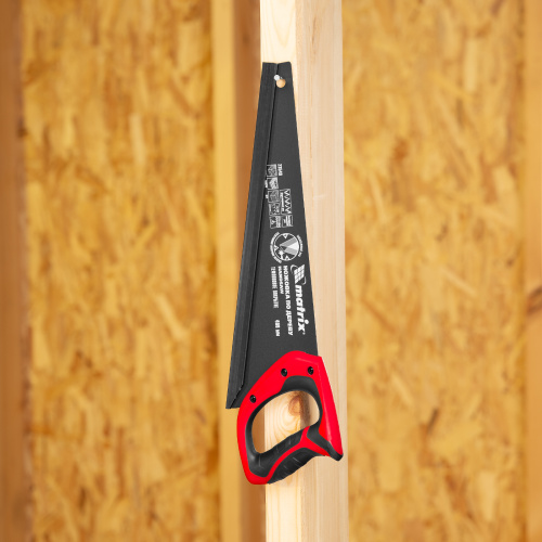 Ножовка по дереву, 400 мм, 7-8 TPI, зуб-3D, каленый зуб, тефлоновое покрытие полотна, двухкомпонентная рукоятка Matrix по ценам производителя в Уфе с доставкой по всей России