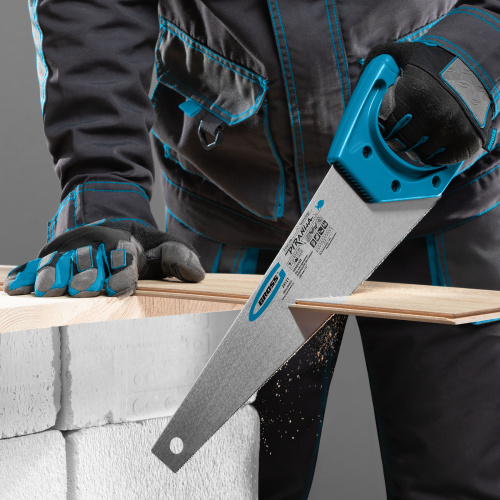 Ножовка для работы с ламинатом "Piranha", 360 мм, 15-16 TPI, зуб 2D, каленый зуб, пласт.рук-ка Gross по ценам производителя в Уфе с доставкой по всей России