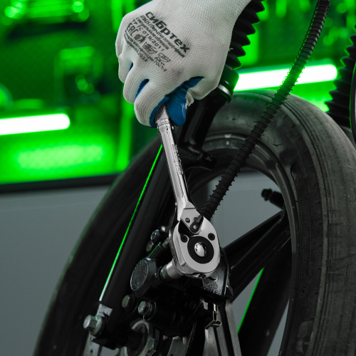 Ключ-трещотка 1/2", 45 зубьев, цельнометаллический, с быстрым сбросом, CrV, хром Сибртех по ценам производителя в Уфе с доставкой по всей России