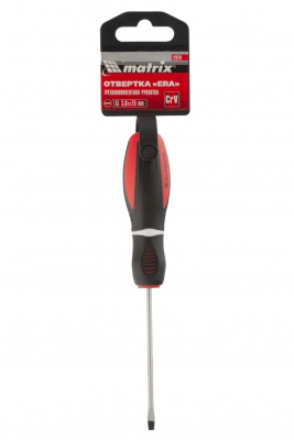 Отвертка "Era", SL3 х 75 мм, CrV, трехкомпонентная рукоятка Matrix по ценам производителя в Уфе с доставкой по всей России