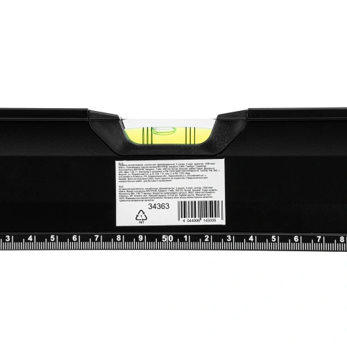 Уровень алюминиевый, усиленный, фрезерованный, 3 глазка, двухкомпонентные рукоятки, 1000 мм Matrix по ценам производителя в Уфе с доставкой по всей России