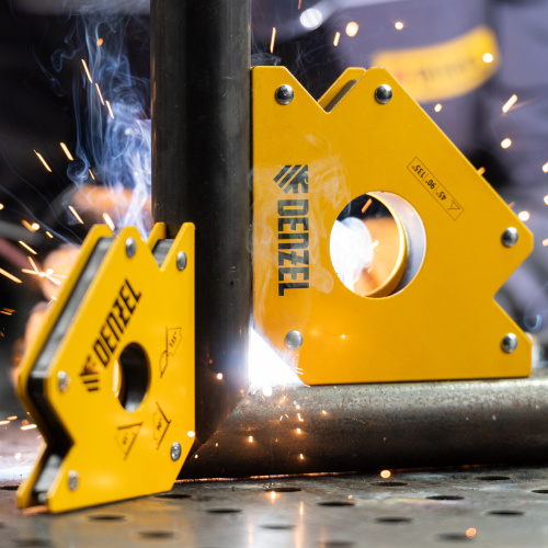 Фиксатор магнитный для сварочных работ усилие 75 LB Denzel по ценам производителя в Уфе с доставкой по всей России