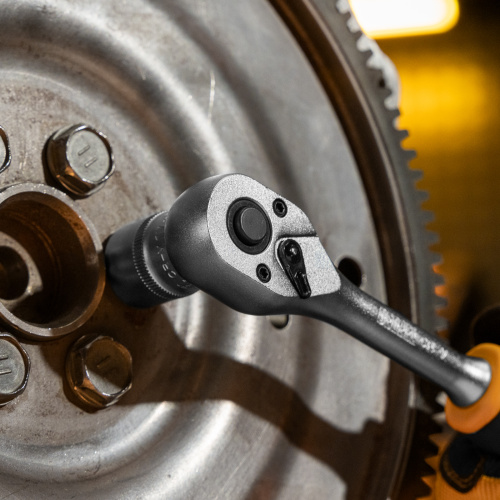 Ключ-трещотка 3/8", 90 зубьев, с быстрым сбросом, CrV Denzel по ценам производителя в Уфе с доставкой по всей России