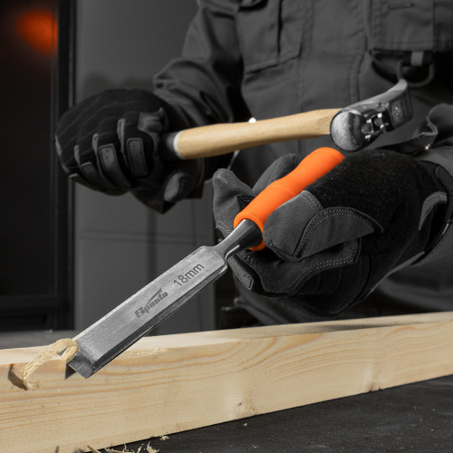 Набор стамесок 4 шт, 6-12-18-24 мм, плоские, пластиковые ударные рукоятки Sparta по ценам производителя в Уфе с доставкой по всей России