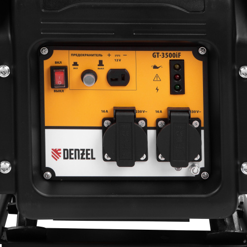 Генератор инверторный GT-3500iF, 3.5 кВт, 230 В, бак 5 л, открытый корпус, ручной старт Denzel по ценам производителя в Уфе с доставкой по всей России