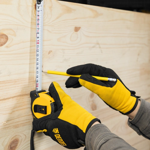 Рулетка 5м х 25мм, двухкомп. корпус, кнопка-пауза Denzel по ценам производителя в Уфе с доставкой по всей России