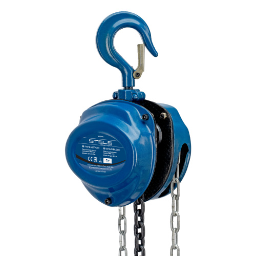 Таль цепная, 1 т, h подъема 2.5 м, расстояние между крюками 350 мм Stels по ценам производителя в Уфе с доставкой по всей России