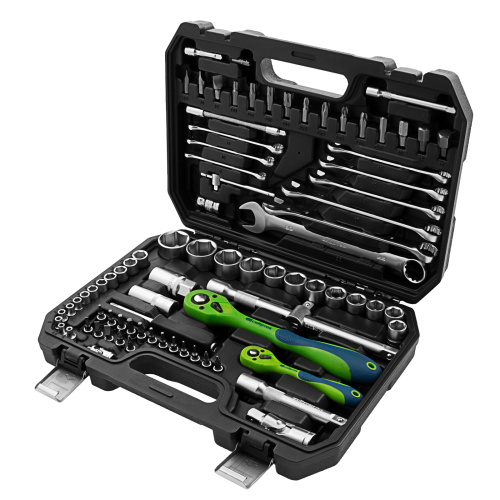 Набор инструментов 82 предмета, CrV, 1/2", 1/4" Сибртех по ценам производителя в Уфе с доставкой по всей России