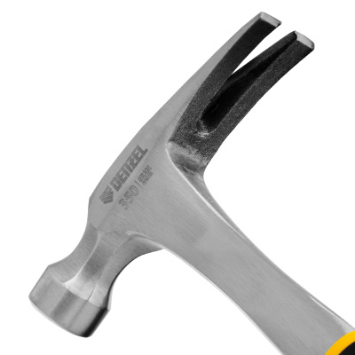 Молоток-гвоздодер 350 г, цельнометаллический, двухкомпонентная рукоятка Denzel по ценам производителя в Уфе с доставкой по всей России