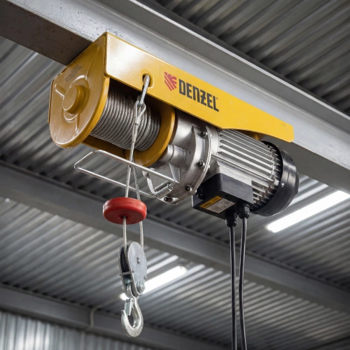 Тельфер электрический TF-800, 0.8 т, 1300 Вт, высота 12 м, 8 м/мин Denzel купить в Москве с доставкой по всей России | ProtosMarket.ru
