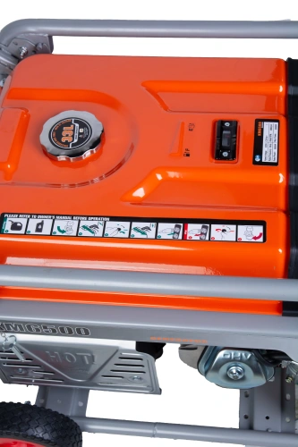 Генератор бензиновый 5,0 кВт 220В 27 л с электростартером и колесами TOR KM6500H по ценам производителя в Уфе с доставкой по всей России