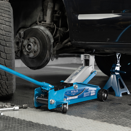 Домкрат гидравлический подкатной, высокий подъем, 3т, SUV, 190-535 мм, в кейсе Stels по ценам производителя в Уфе с доставкой по всей России