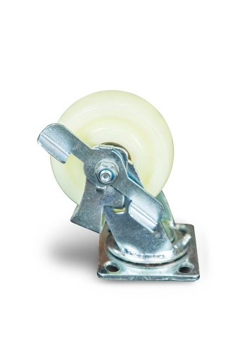 Колесо большегрузное поворотное SCdnb 55 125 мм полипропиленовое с тормозом по ценам производителя в Уфе с доставкой по всей России