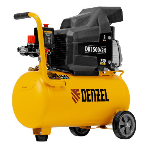 Компрессор воздушный DK1500/24, Х-PRO 1.5 кВт, 230 л/мин, 24 л Denzel по ценам производителя в Уфе с доставкой по всей России