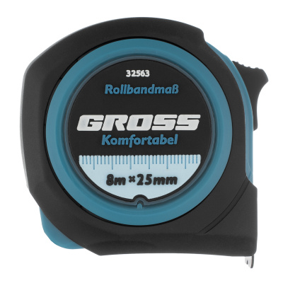 Рулетка Komfortabel 8 м х 25 мм,обрезиненный корпус Gross по ценам производителя в Уфе с доставкой по всей России