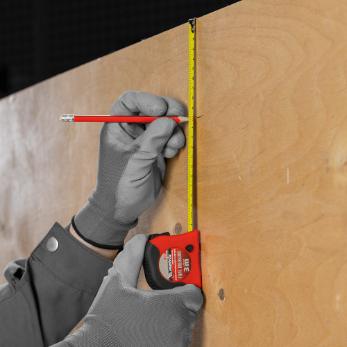 Рулетка Double fixation,3 м х 16 мм,обрезиненный корпус,двойная плавная фиксация Matrix по ценам производителя в Уфе с доставкой по всей России