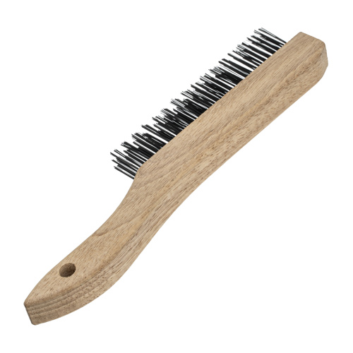 Щетка зачистная трехрядная, закаленная прямая проволока с деревянной ручкой Сибртех по ценам производителя в Уфе с доставкой по всей России