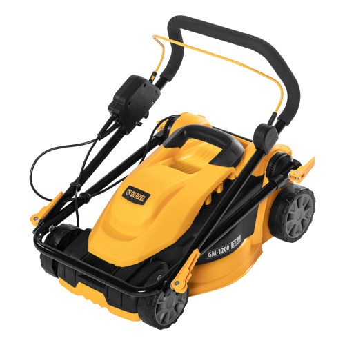Газонокосилка электрическая GM-1200, 1200 Вт, ширина 32 см, 3 уровня, травосборник 25 л. Denzel по ценам производителя в Уфе с доставкой по всей России