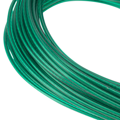 Трос металлополимерный зеленый ПР-2.5, толщина 2.5 мм, моток 20 метров Сибртех по ценам производителя в Уфе с доставкой по всей России