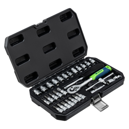 Набор инструментов, 1/4", пластиковый кейс, 29 предметов Сибртех по ценам производителя в Уфе с доставкой по всей России