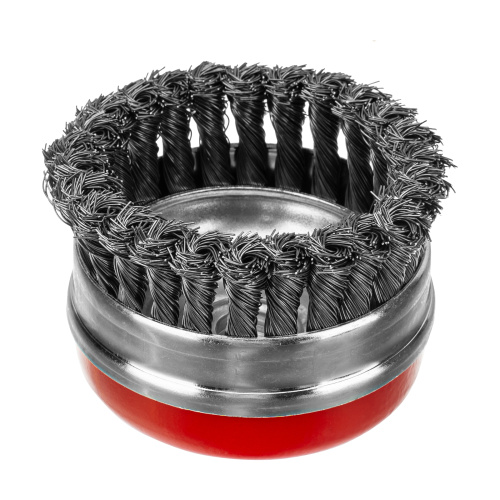 Щетка для УШМ Heavy Duty, 100 мм, М14, "чашка", крученая проволока 0.5 мм Matrix по ценам производителя в Уфе с доставкой по всей России