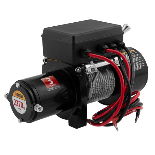 Лебедка автомобильная электрическая LB-2200, 2.2 т, 3.3 кВт, 12 В Denzel по ценам производителя в Уфе с доставкой по всей России