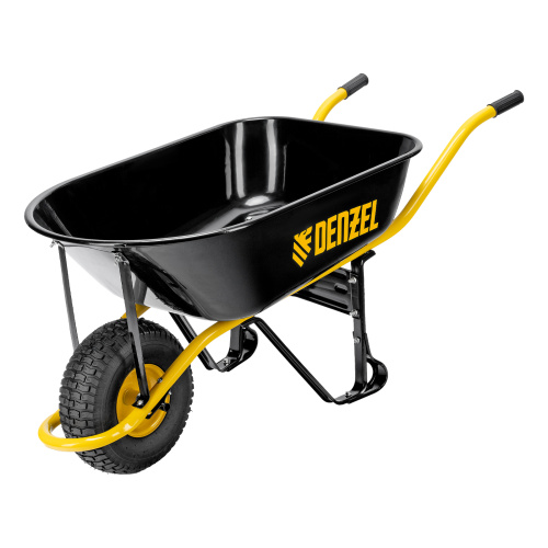 Тачка строительная, усиленная, объем 130 л, 230 кг, колесо 15х6.00-6 Denzel по ценам производителя в Уфе с доставкой по всей России