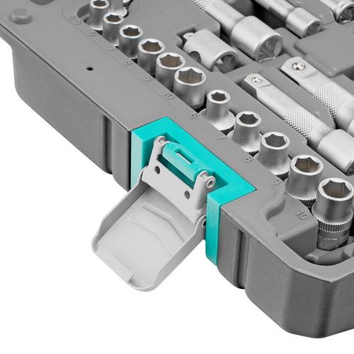 Набор инструментов, 1/2",3/8", 1/4", CrV, пластиковый кейс 142 предмета Stels по ценам производителя в Уфе с доставкой по всей России