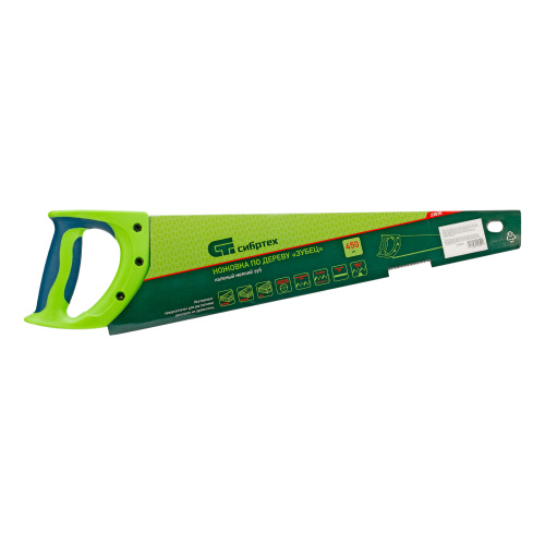 Ножовка по дереву"Зубец" для точных пильных работ, 450 мм, каленый зуб 2D, 14 TPI, двухкомпонентная рукоятка Сибртех по ценам производителя в Уфе с доставкой по всей России