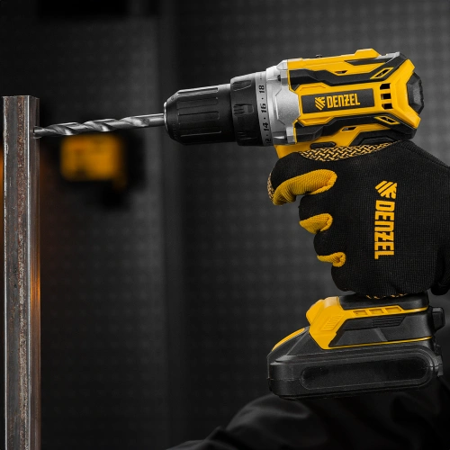 Дрель-шуруповерт аккумуляторная, бесщет. BLDL-18-0 Li-Ion, 18 В Denzel по ценам производителя в Уфе с доставкой по всей России