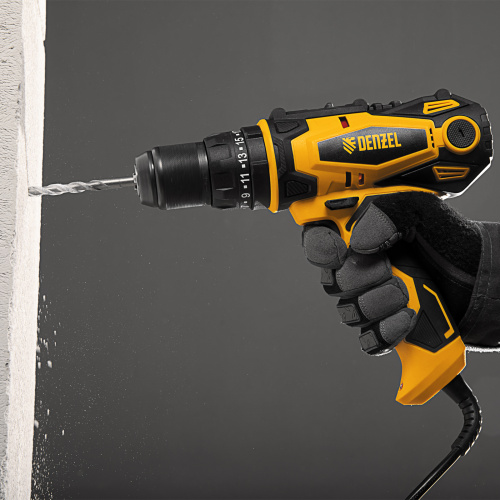 Дрель-шуруповерт сетевая ударная ISD-300-13 Denzel по ценам производителя в Уфе с доставкой по всей России