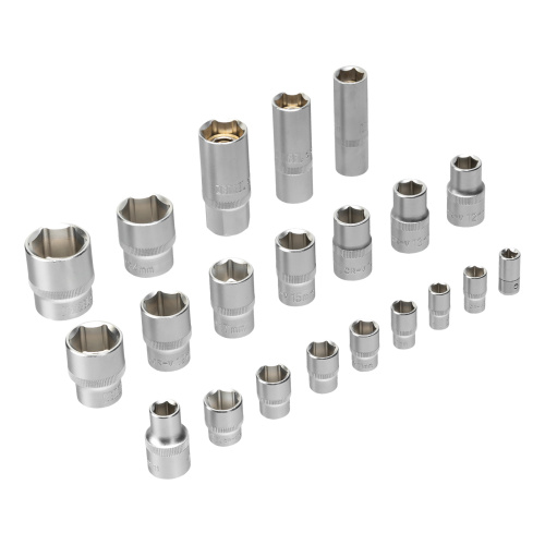 Набор инструментов, 1/2", 1/4", CrV, S2, пластиковый кейс, 64 предмета Denzel по ценам производителя в Уфе с доставкой по всей России