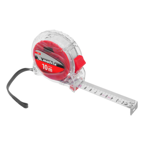 Рулетка Crystal,10 м х 25 мм,корпус из поликарбоната Matrix по ценам производителя в Уфе с доставкой по всей России