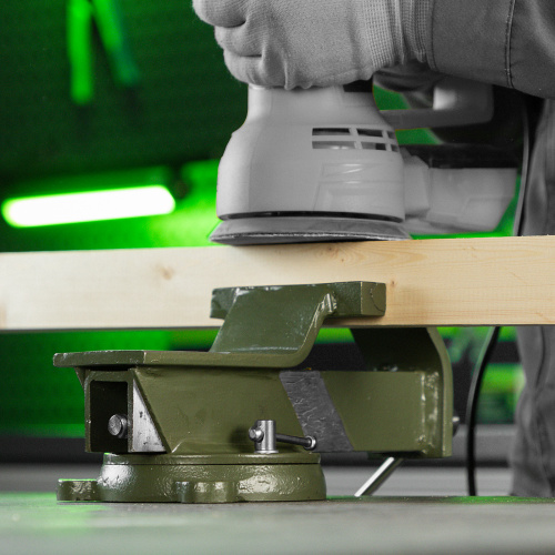 Тиски слесарные, 125 мм, стальные, поворотные Сибртех по ценам производителя в Уфе с доставкой по всей России