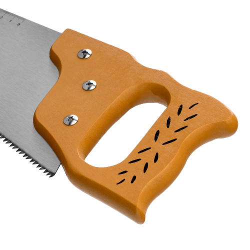 Ножовка по дереву, 500 мм, 7-8 TPI, каленый зуб, линейка, деревянная рукоятка Sparta по ценам производителя в Уфе с доставкой по всей России