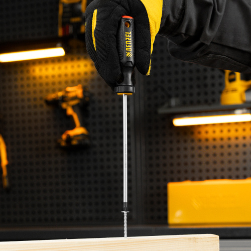 Отвертка, PH1х150 мм, S2, 3к рукоятка Denzel по ценам производителя в Уфе с доставкой по всей России