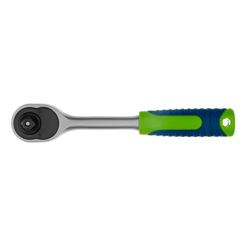 Ключ-трещотка 3/8", 45 зубьев, с быстрым сбросом, матовый хром Сибртех по ценам производителя в Уфе с доставкой по всей России