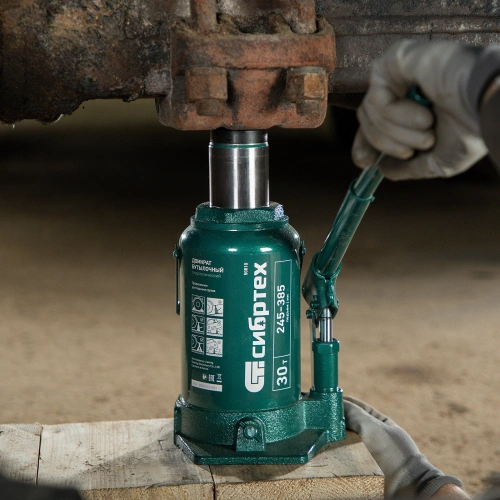 Домкрат гидравлический бутылочный, 30 т, 245-385 мм Сибртех по ценам производителя в Уфе с доставкой по всей России